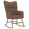 VidaXL Rocking Chair Brown Fabric, Chair, Relaxation Chair, Recliner, Living Room Chair, Rocker, Chair In 4016793
