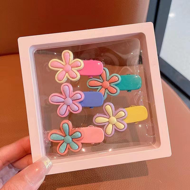 Set de agrafe colorate cu desene animate pentru fete - agrafe drăguțe cu cioc de rață și cleme laterale pentru bretonul fetițelor