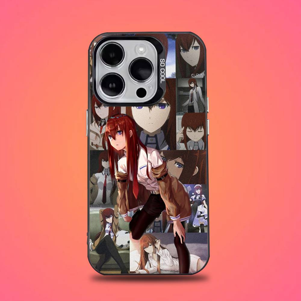 Steins Gate Okabe Anime Phone Case For iPhone 16,15,14,13,12,11,Mini,Pro,E,SE4,XS,MAX Black Candy Matte Cover