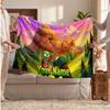 Plants vs. Zombie Personalized Flannel Blanket, Custom Printed Text Name, Warm Soft Blanket For Couch Bed