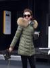 2026 Winter Women's Mid-Length Thickened Slim Fit Fur Collar Cotton Jacket