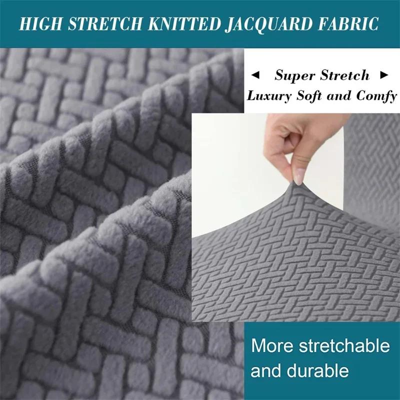 Elastic Stool Covers Solid Color Jacquard Bar Stool Slipcovers Counter Saddle Seat Covers For Living Room Restaurant S Square