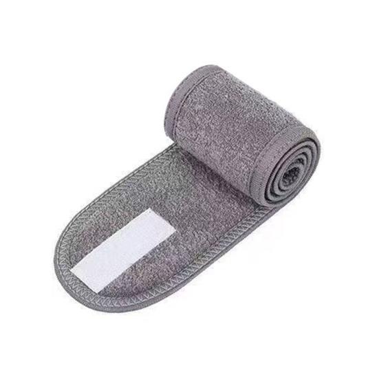Hair Strap with Adjustable Fastener Tape Comfortable Velvet Cloth Fast Absorption Makeup Bathing Dressing Exercise Hair Band