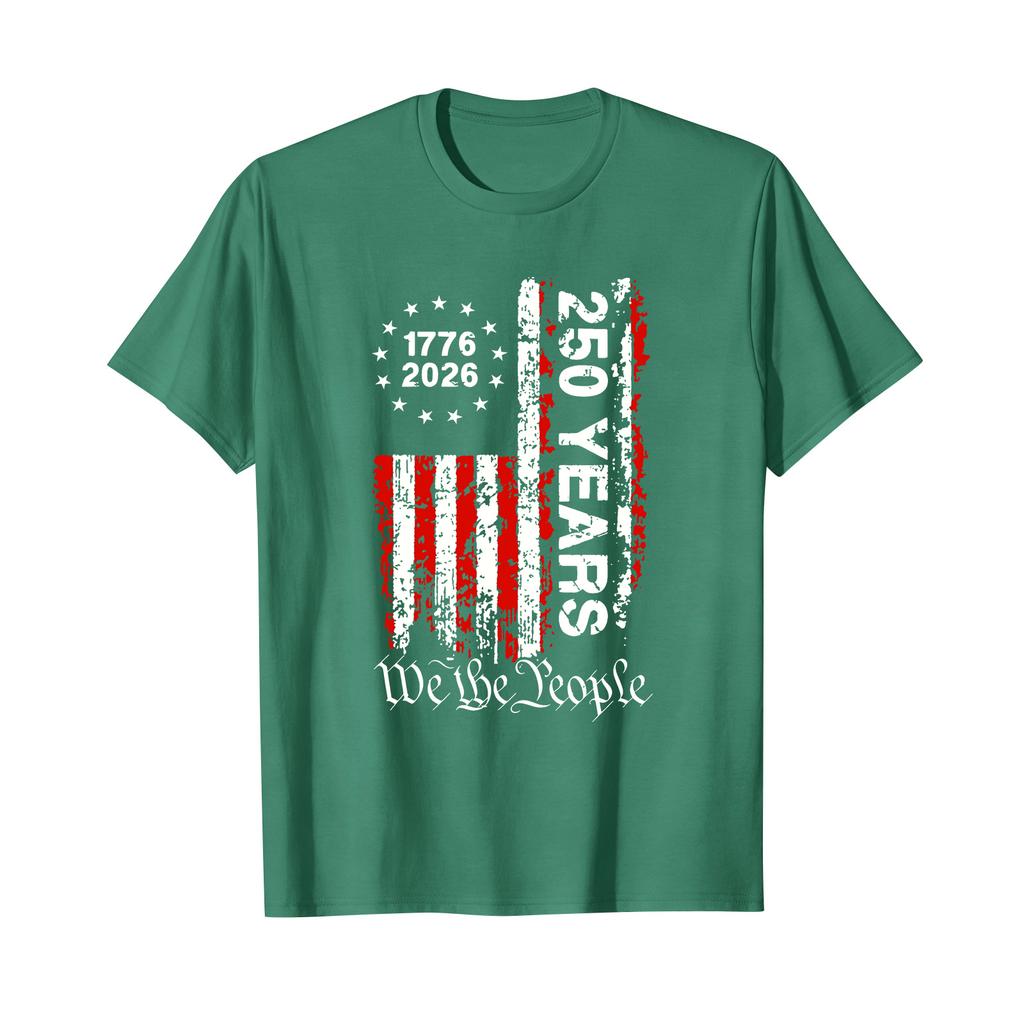 Men's Printed Round Neck T-Shirt Casual Sports Short-Sleeve Top