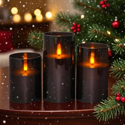 Flameless LED Candles Battery Operated Flickering Fake Electric Pillar Candles with Remote Control for Weddings Holiday Home Decor