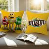 MMs Chocolate Candy Meme   pillow cover sofa cushion cover home room decoration children gift
