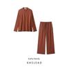 Kaslead New Women Clothes Western Style Fashion Simple Drape Shirts Trousers 4437251 4437244