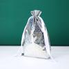 Christmas Drawstring Gift Bags with Santa & Tree Decorations