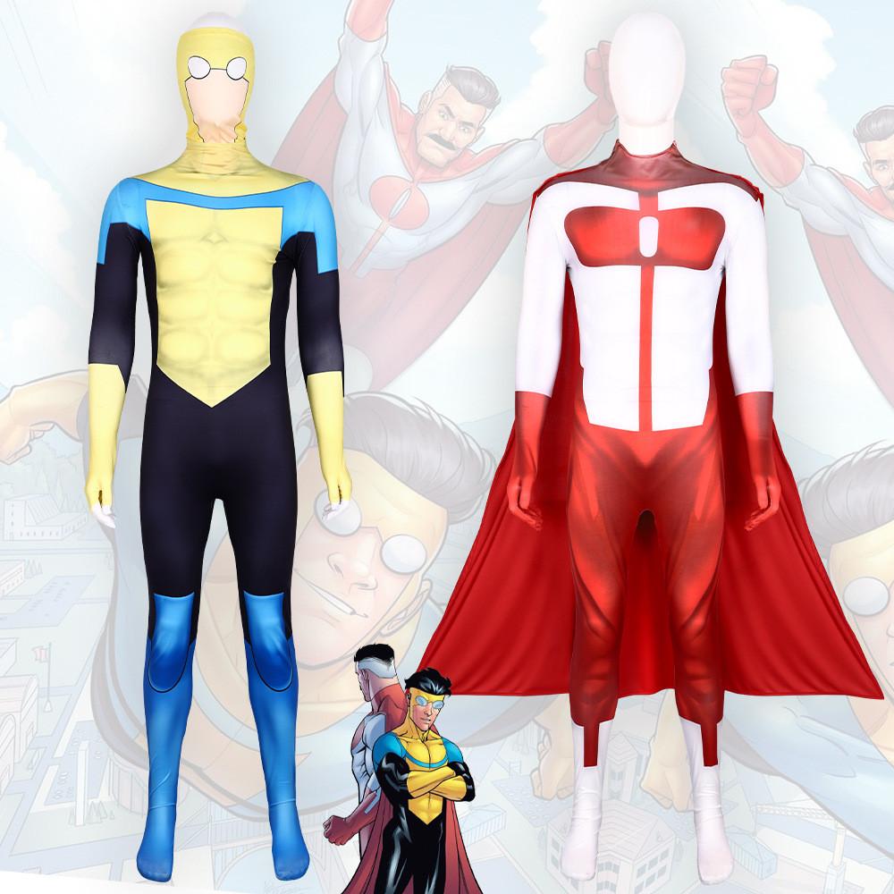 Invincible Hero Unisex Cosplay Outfit Comfortable Polyester Spandex Bodysuit For All Ages