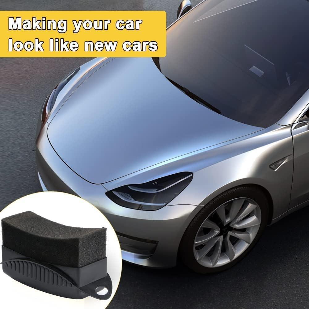 Tire Dressing Applicator Tire Shine Applicator Car Cleaning Supplies Tire Foam for Tire Detailing Reusable Cleaning Sponges for Car Glass
