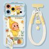 Silicone 360 ° rotating bracket mobile phone case is suitable for Apple 17pm doll 16pro advanced sense iphone15 set