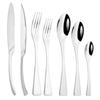 6Pcs Silver Separate Dinnerware Set Knife Fork Spoon Flatware 304 Stainless Steel Tableware Silverware Kitchen Dinner Cutlery