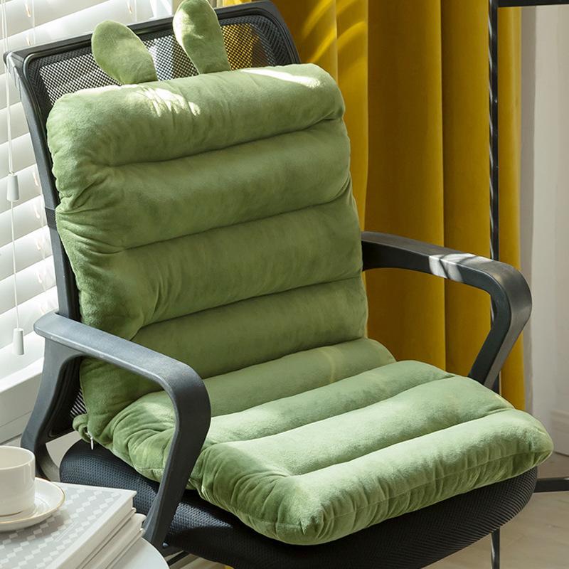 Thickened Office Chair Cushion, One-piece Backrest and Headrest Cushion for Long Periods of Sitting