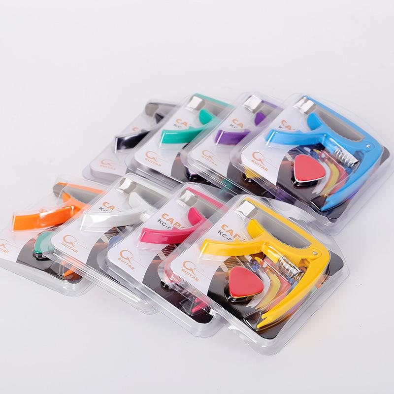 Guitar Capo for Folk, Classical, and Electric Guitars - Plastic and Metal Options Available