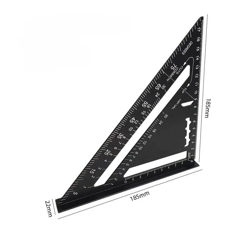Woodworking Aluminum Alloy Triangle Gauges  High Precision Marker Angle  Ruler  Measuring Gauging Tools