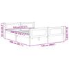 Solid Pine Wood Bed Frame 120 X 200 Cm