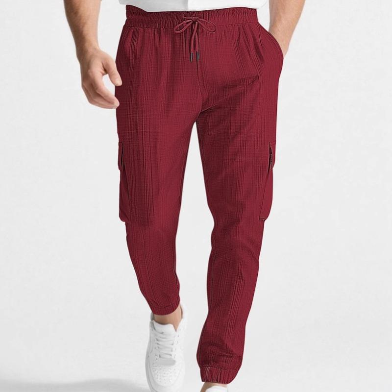 Neue Mode Overalls Sport und Freizeit personalisierter Trend Kordelzug Mehrfach-Taschen Hose Herren