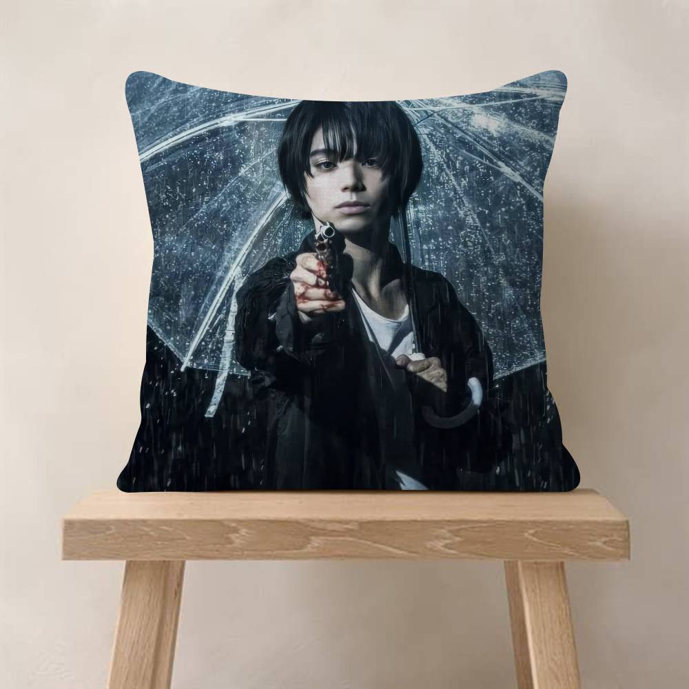 Actor N-Nijiro Murakami Cushion Cover Car Throw Pillow Case For Sofa Car Christmas Gift