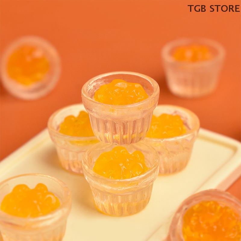 10Pcs Miniature Food Mini Strawberry Jam Mango Play Scene Decoration