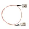 SO239 Head Feeder Cable 50cm Long SC316 Line Low Loss Coax Jumper Cable for Antenna Analyzer SWR Meter