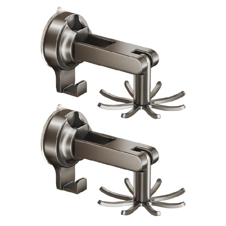 

Small modifiable Wall Holder With 8 Durable Arms For Kitchen Bathroom Storage Sturdy ABS Construction 1