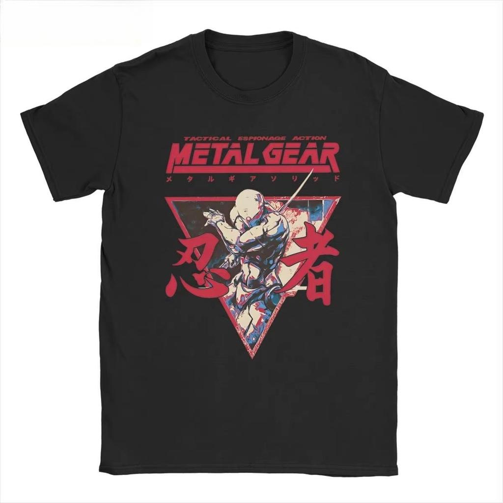2025  Men and Women MGS1 Solid Snake Game T-Shirt Metal Gear Cotton Top Funny Short Sleeve O-Neck T-Shirt Classic T-Shirt