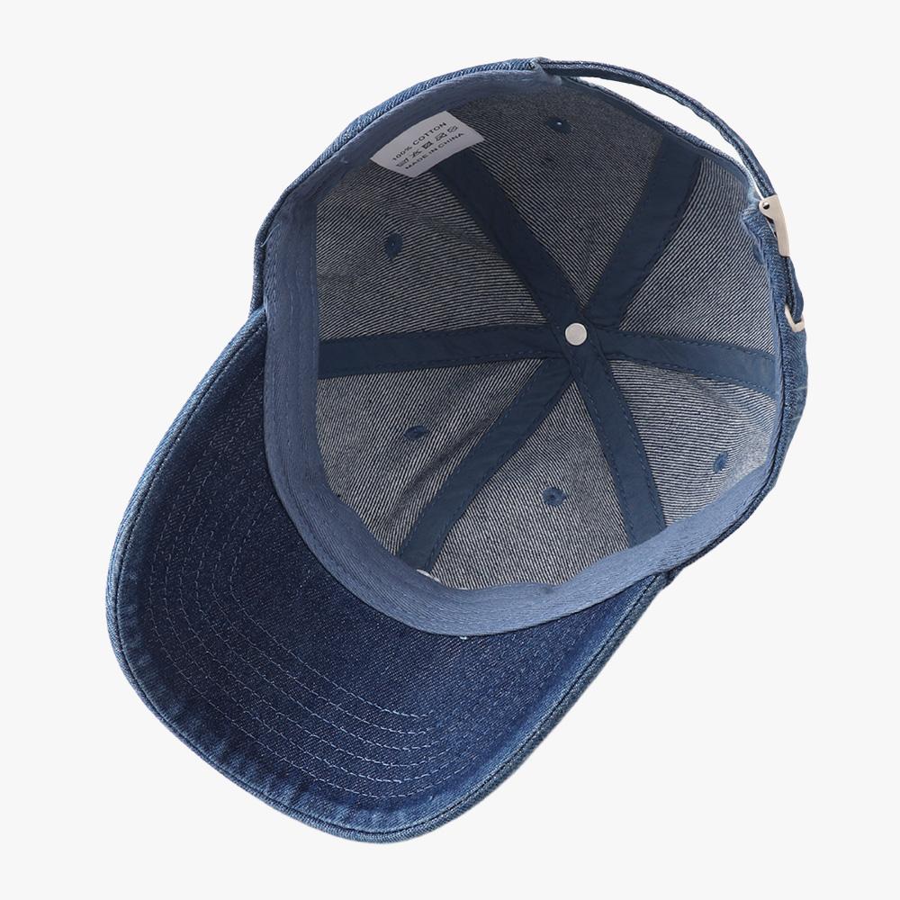 New Vintage Denim Visors Hat Fashion Jeans Baseball Cap Unisex Letter Embroidery Hip Hop Snapback Caps Cool Casquette