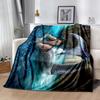 Gothic Style Blanket Soft Warm Cozy Perfect for Seaside Office Chair Four Seasons Universal Playful Design Best Holiday Gift for Friends Family