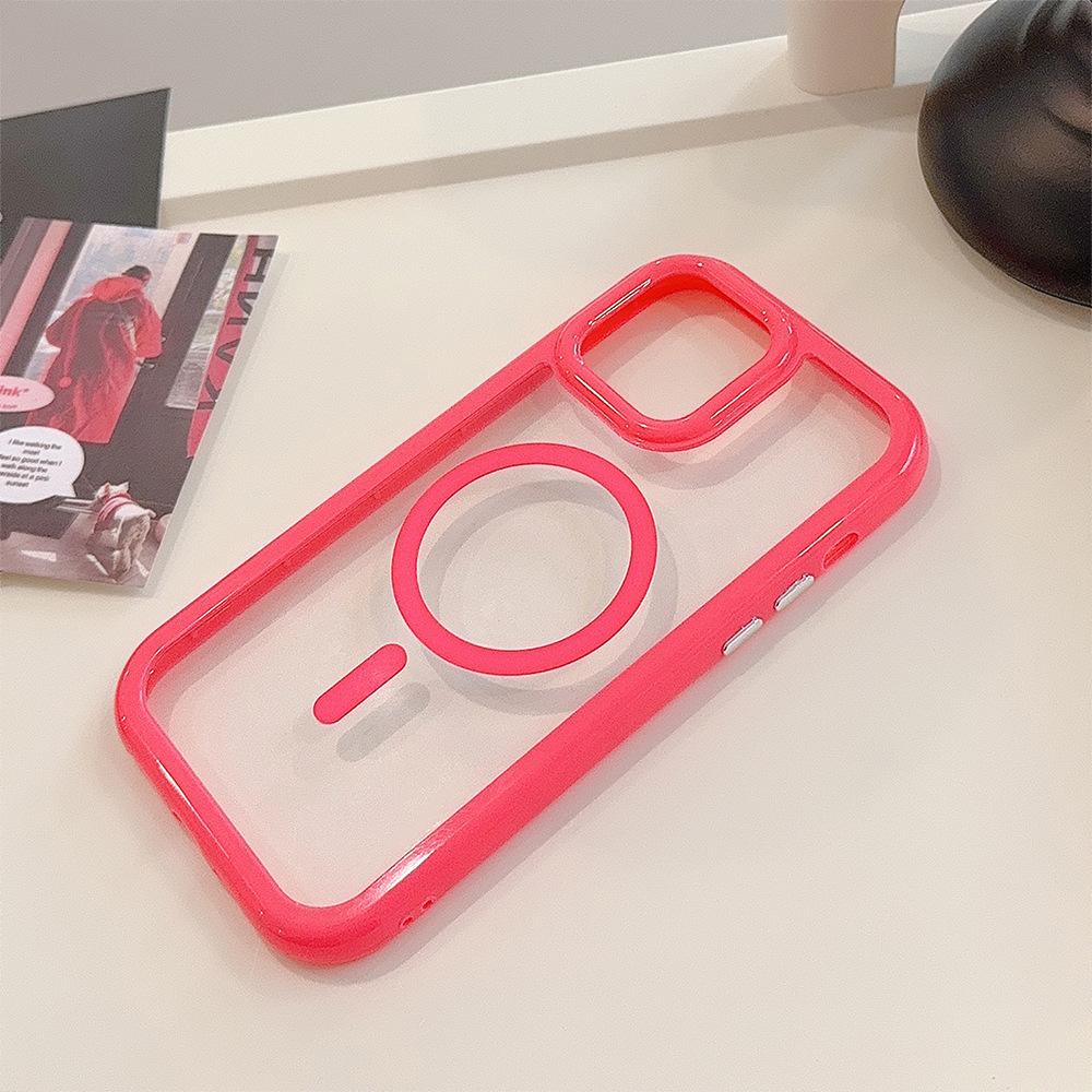 Magnetic Acrylic Iphone16 IPhone Case 15promax Cream 14 Suitable for 12 Anti Fall 1311