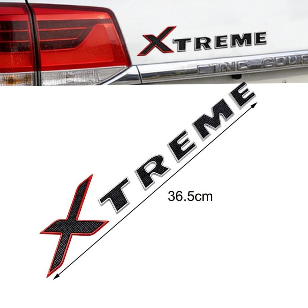 3D ABS XTREME Badge Sticker Side Fender Rear Trunk Emblem Decal Car Exterior Styling Accessories