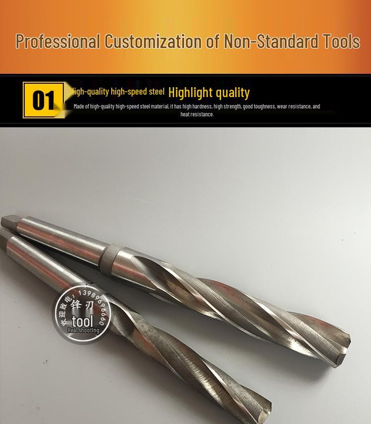 High-Speed Steel 6542 Three-Flute Countersink Drill Bit with Taper Shank