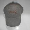 Winter Plush Baseball Cap With Embroidered Butterfly Bow Design For Wear Daily