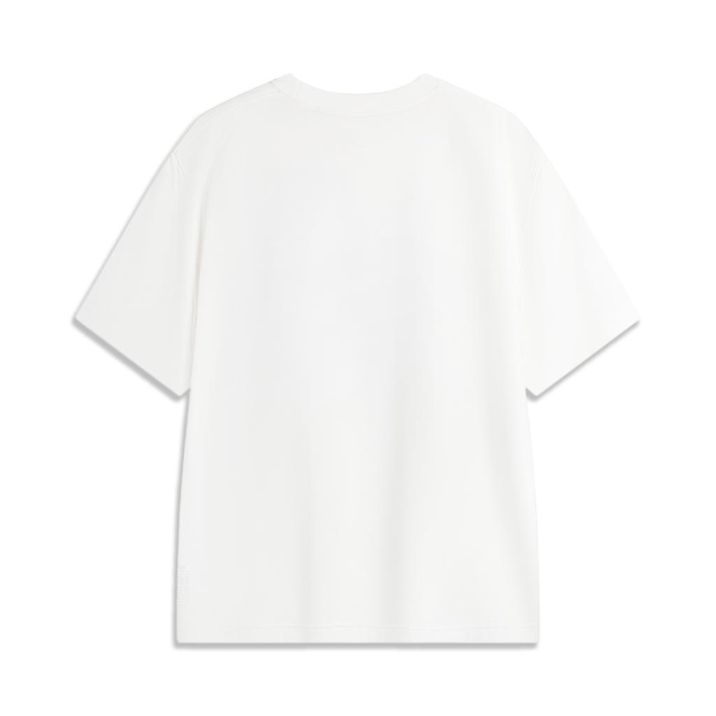 Li Ning Ice Feel Comfortable Moisture Wicking Sports Short Sleeve T-Shirt Men Tops Off-White AHSU533-3