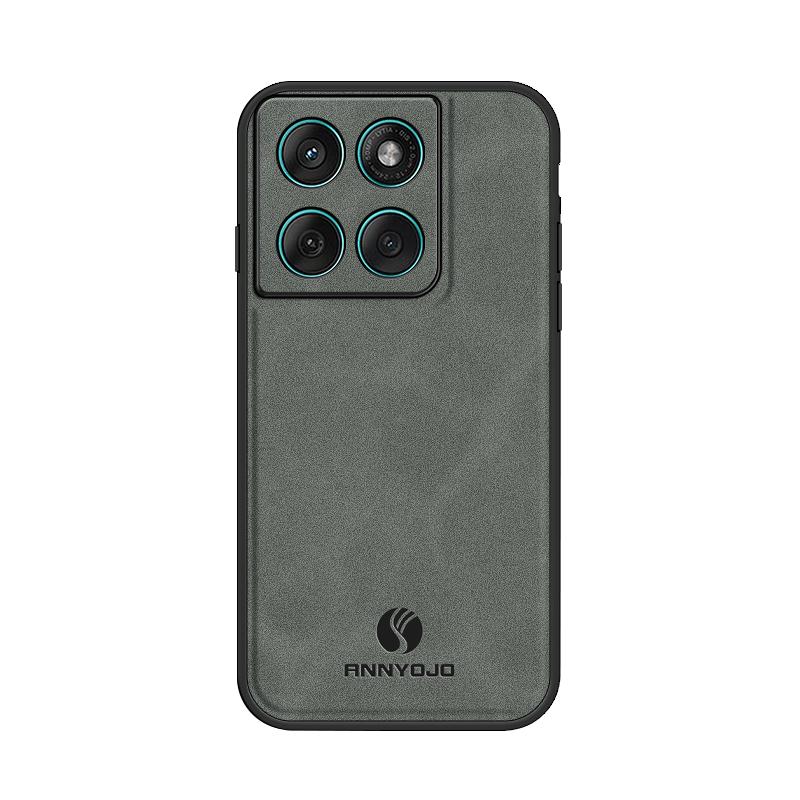 Custodia Posteriore Antiurto in Pelle con Texture di Pecora Opaca Magnetica per Motorola Edge 60 Fusion 5G 6.67" Paraurti Morbido in TPU