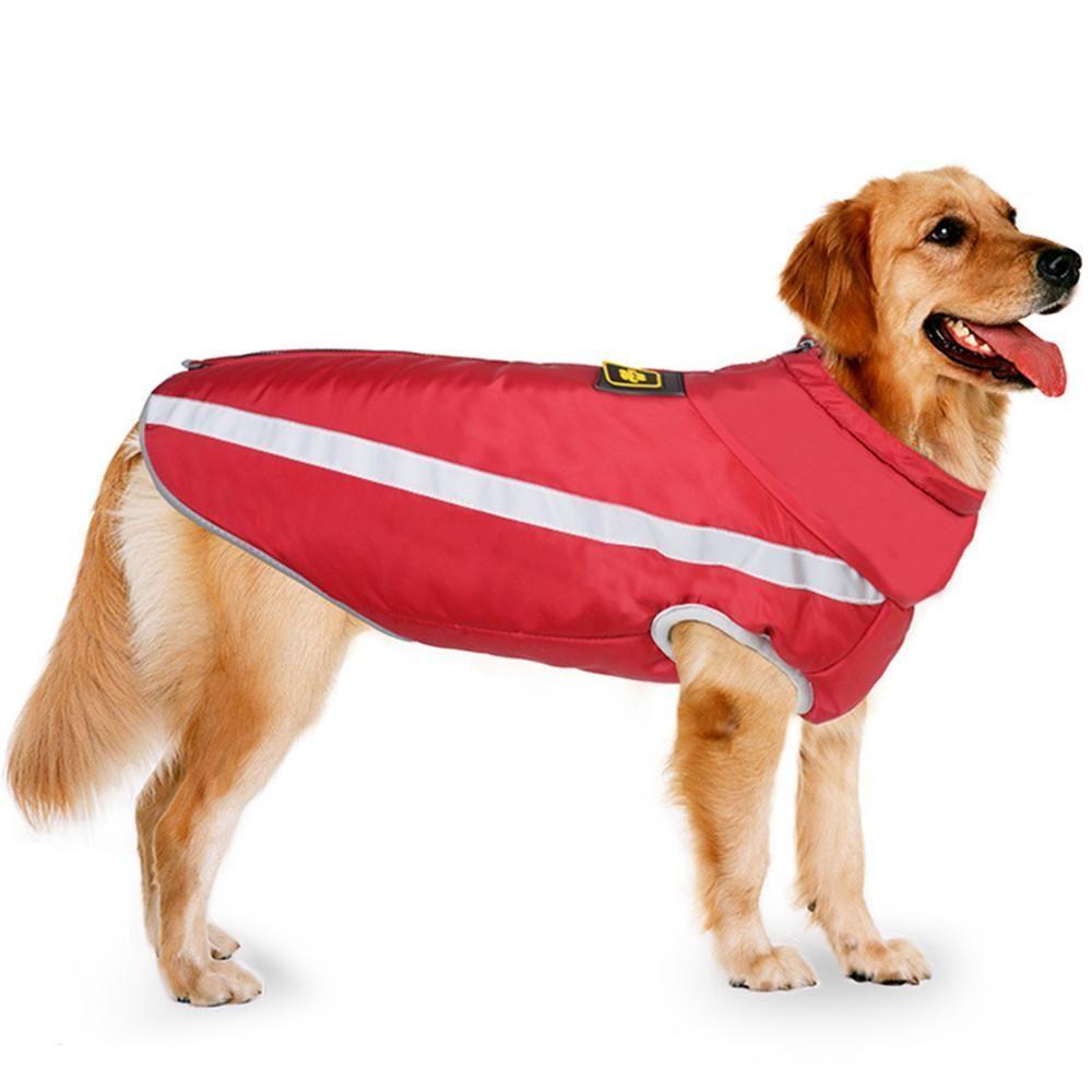 Soft Thickened Clothes Reflective Pet  Coat Waterproof Puppy Wadded Jacket Dog Jackets