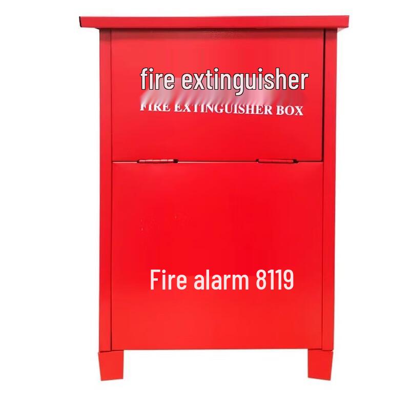 Portable Dry Powder Fire Extinguisher Storage Box For 4x 8kg Extinguishers