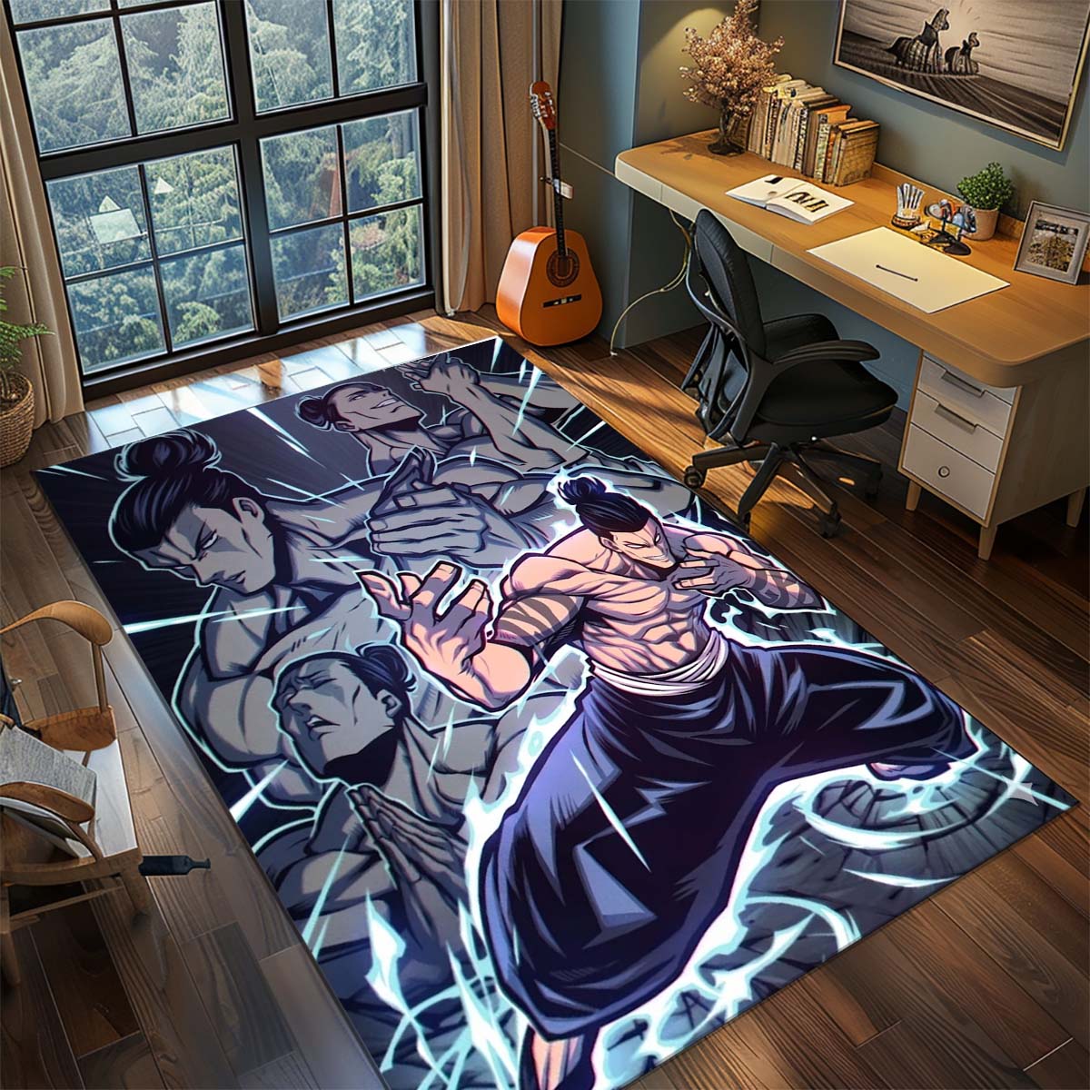 

Jujutsu Kaisen Anime Rug Carpet Large Area Rug Non Slip Washable Floor Mat Gamer Room Bedroom Home Decor 60x90cm