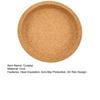 Coaster, Strong Heat Insulation Cork Coaster, Anti-Slip Performance Round Cork Coaster with Three-Dimensional Rim Design