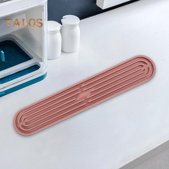 Drain Mat Flexible Silicone Sink Drain Pad Anti-Slip Silicone Countertop Protection Mat for Home
