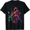 Musik Musikinstrument Vögel Violinschlüssel T-Shirt