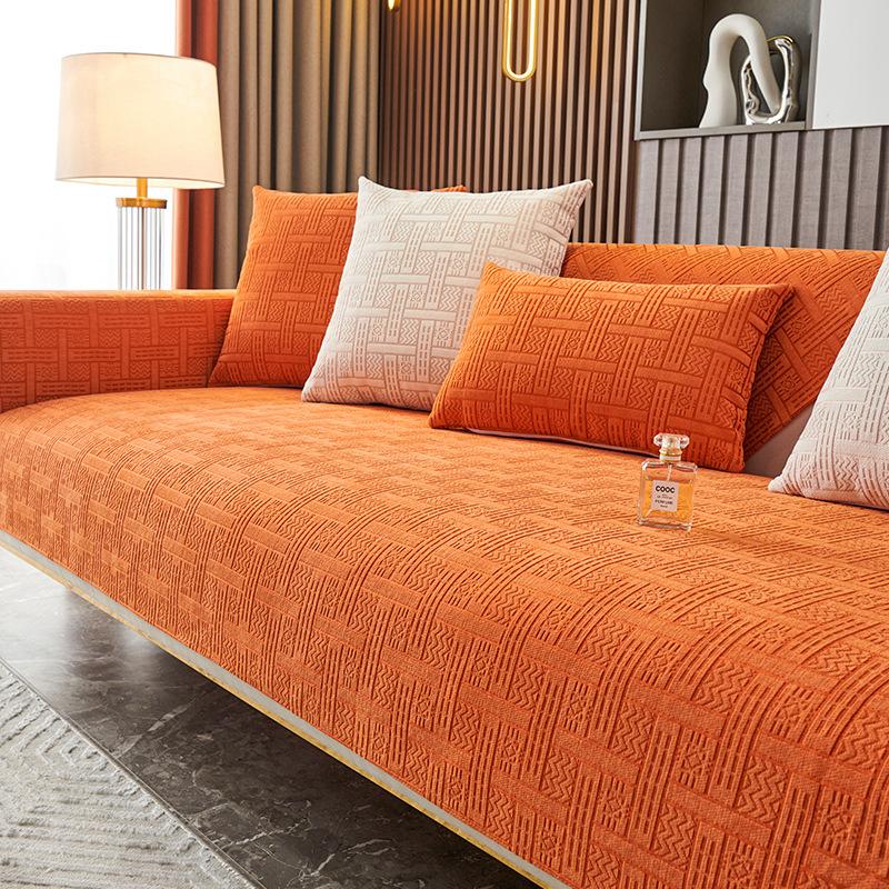 Pernă de canapea Chenille Lux Ușor Anti-alunecare Rezistent la Pete Husă de canapea Acoperită Integral cu Prosop de canapea Concubină Imperială Pânză de acoperire completă Senzualitate Înaltă