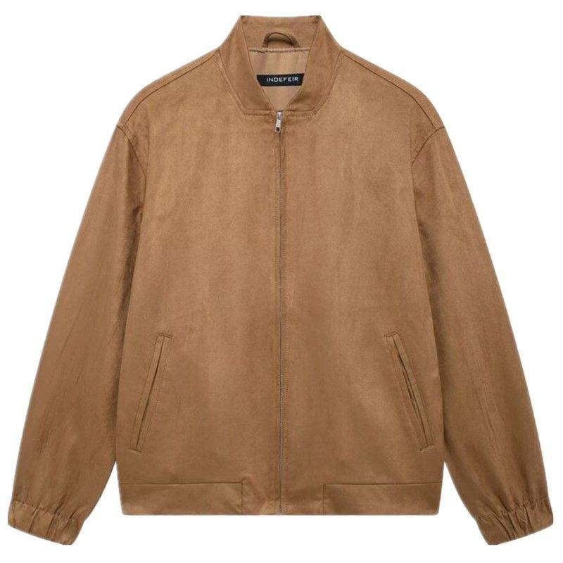 

Модный стиль 2024 Осень и Зима Новая женская одежда Простой универсальный с длинными рукавами Лацкан Повседневная куртка Пальто 4341854 Camel color L