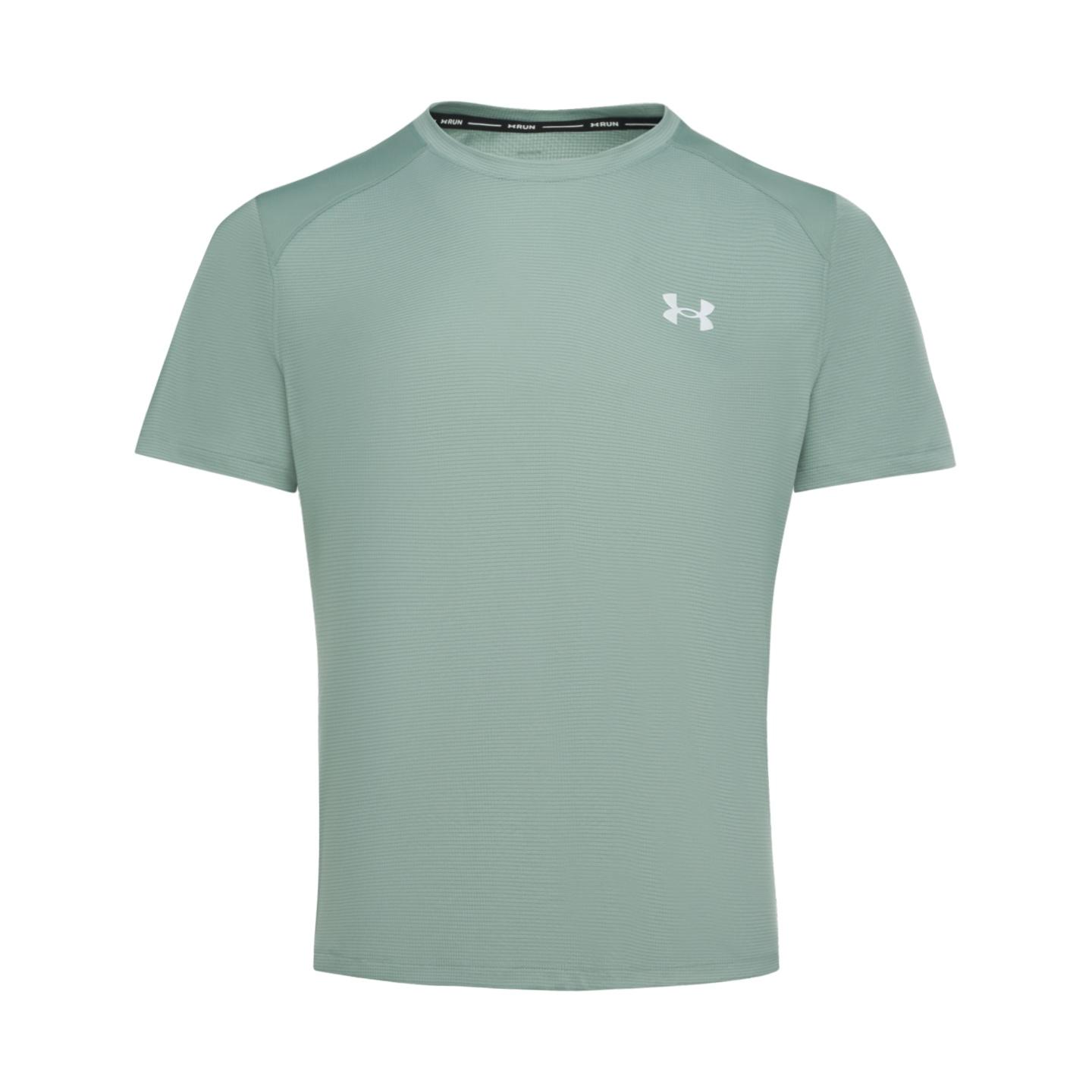 Under Armour Coolswitch Running Fitness Comfortable Sweat-Wicking Lightweight Classic Short Sleeve T-Shirt Men tops Lime-Green 1371129-348 S