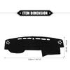 Dashboard Cover Compatible for Toyota 4runner 2015-2019, Non-Slip Polyester Black Dash Cover Mat Dash Board Protector Cover