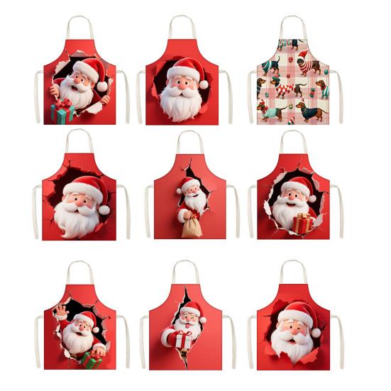 Professional Server Apron Christmas Apron, Waterproof And Oil-proof Kitchen Adjustable Strap Full Coverage Cooking Large Chef for Men Women