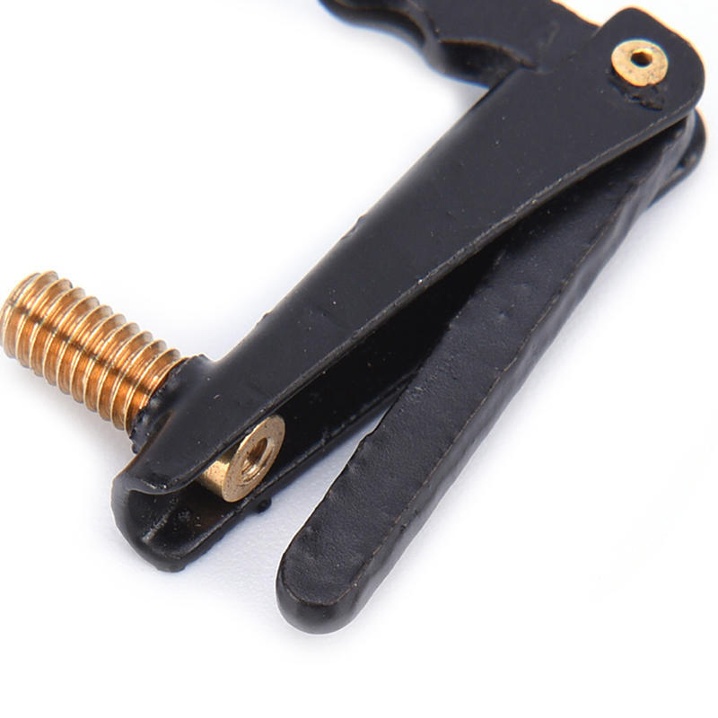 4X Musical Instruments Metal Tone Fine Tuner Adjuster For 4/4 3/4 Violin Black