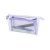 Stationery Clear Mesh Gusset Mitte Grape S2337037 Sun-Star Pouch, Soda,