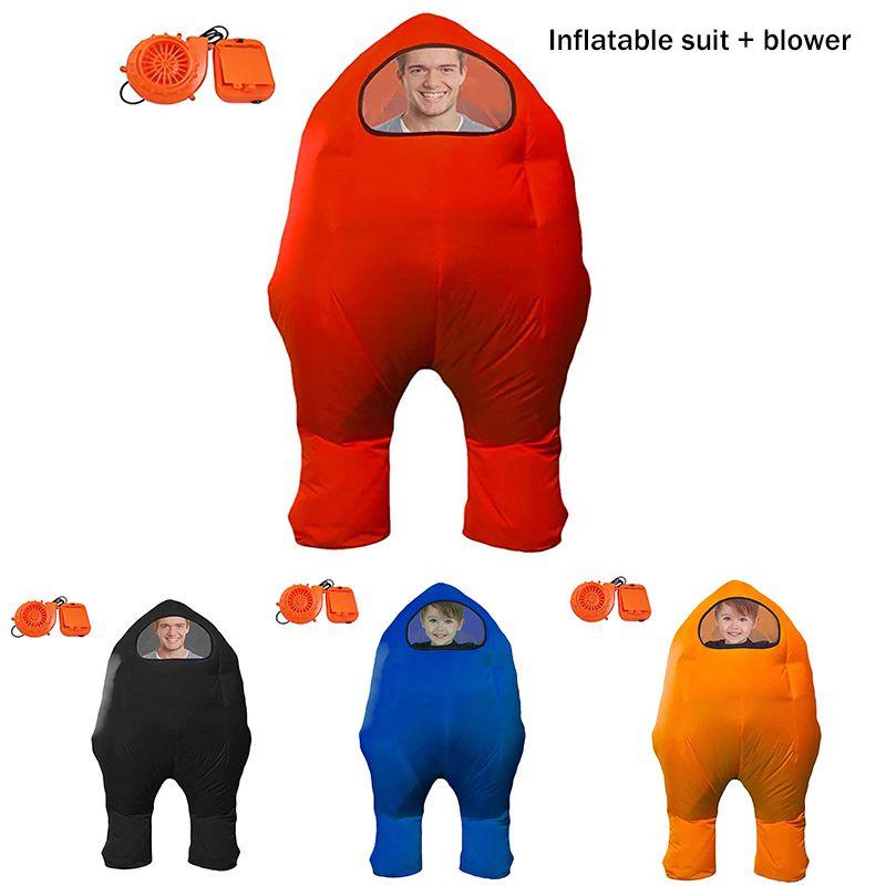 Kostium dmuchany skafander kosmiczny Among Us na cosplay i imprezy Halloween