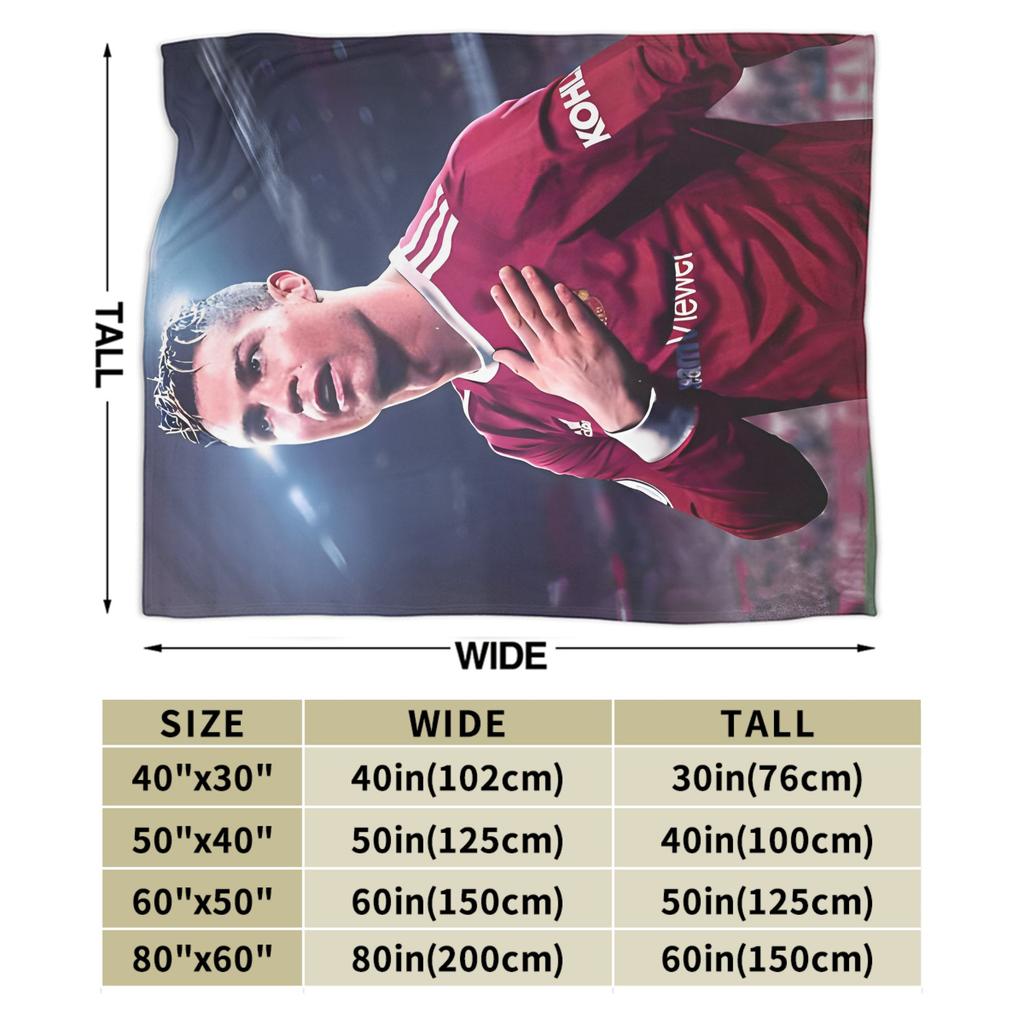C Ronaldos Football Soccer Blankets  Flannel Funny Breathable Throw Blankets for Home  Winter