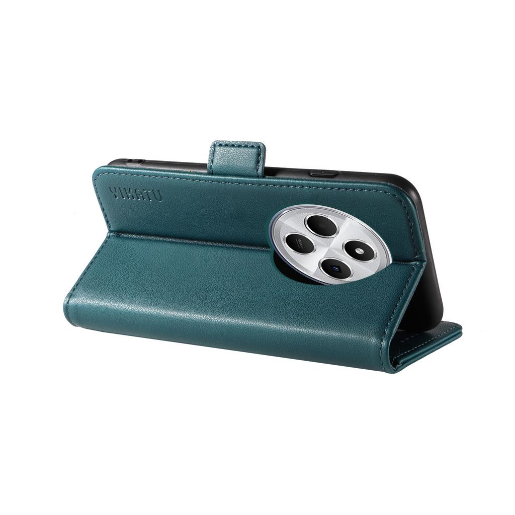 YIKATU YK-003 Für Xiaomi Poco C75 4G/Redmi 14R 5G/14C 4G Hülle Brieftasche Ständer Leder Handyhülle Seitenverschluss